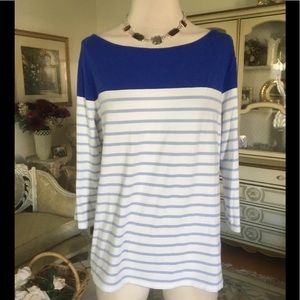 ELLE striped/solid top size XL. B:712